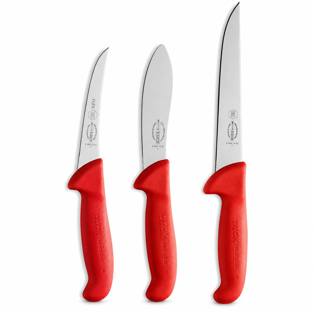 F. DICK Messer-Set Jagd Indoor rot (3-tlg)
