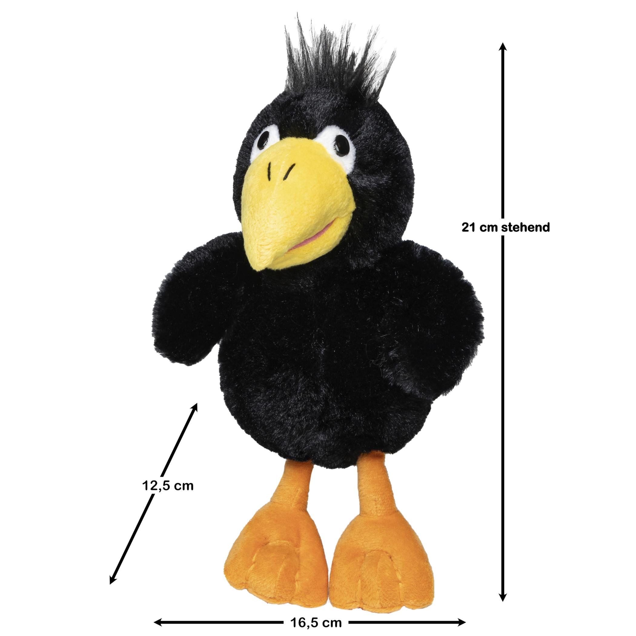 mbw Kuscheltier Rabe Valentin, Plüschtier kleiner Rabe stehend 21 cm, perfe günstig online kaufen
