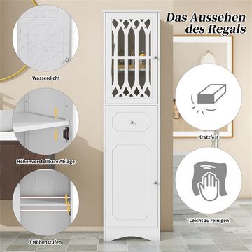 Sweiko Hochschrank Badezimmerschrank mit einer Schublade