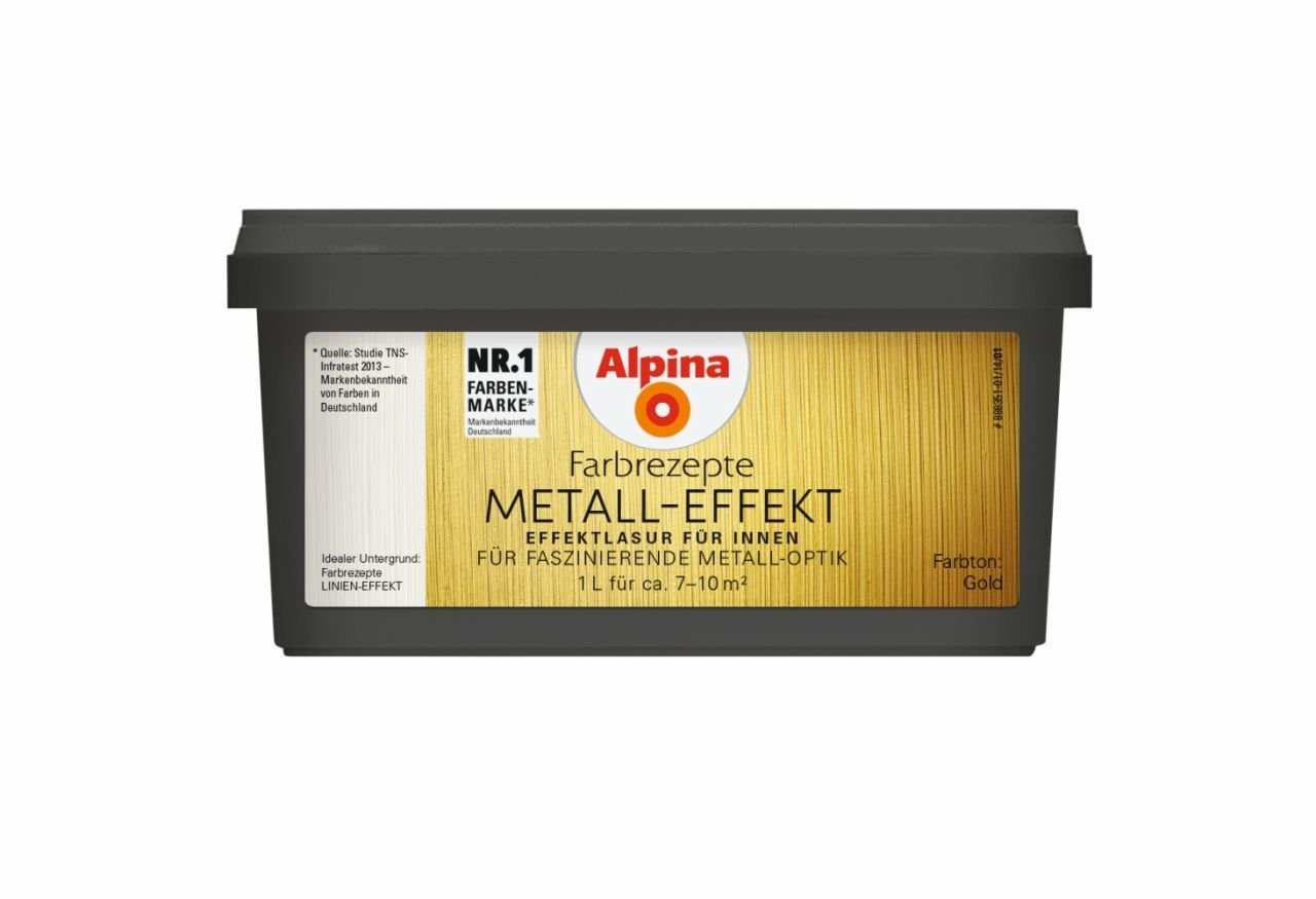 Thumbnail - Alpina Wandfarbe Alpina Innenfarbe 1 L gold, metallisch-glänzend