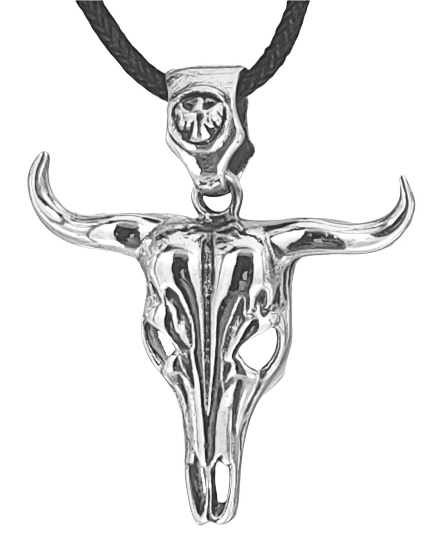 Kettenanhänger Nr.36A Stier Stierschädel Schädel Heavy Metal