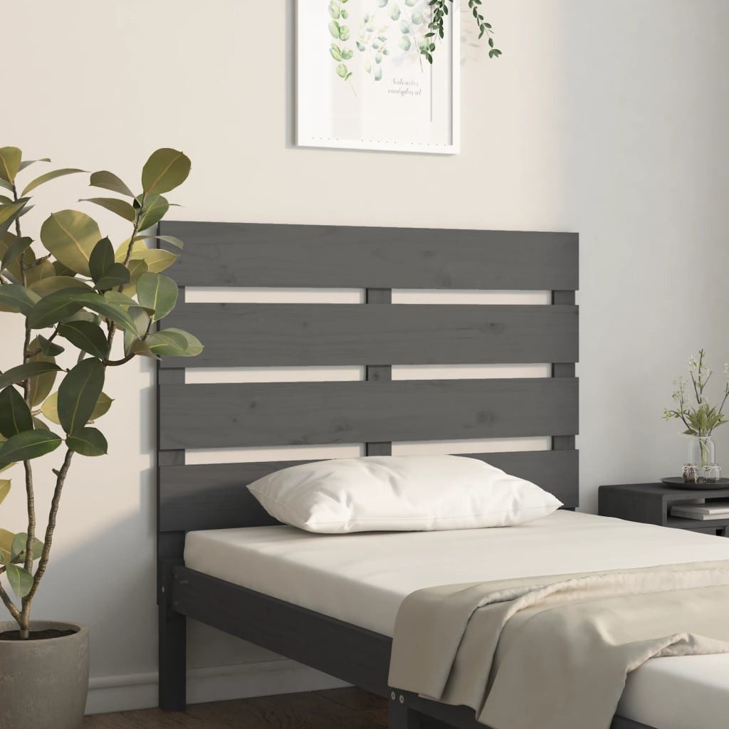 vidaXL Kopfteil Kopfteil Grau 100x3x80 cm günstig online kaufen