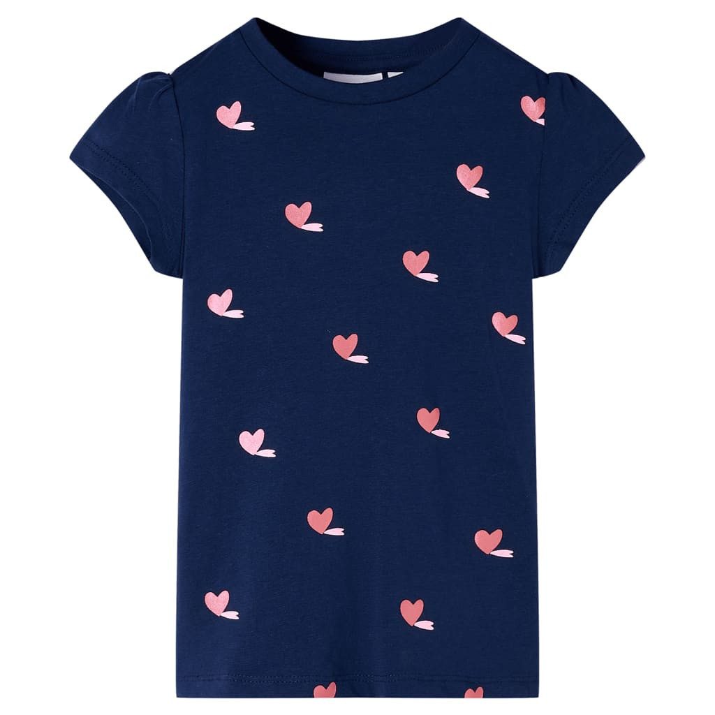 T-Shirt Kinder-T-Shirt Marineblau 140