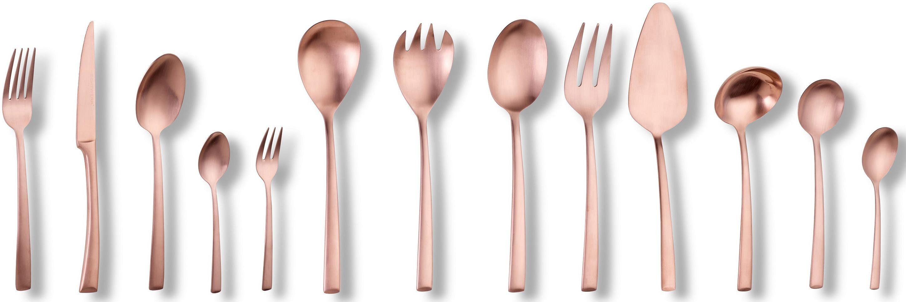 ECHTWERK Besteck-Set Avelino (68-tlg), 12 Personen, Edelstahl 18/10, Tafelbesteck, inkl. Geschenkkassette