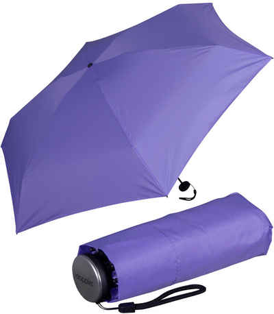 doppler® Taschenregenschirm Fiber Compact winziger Schirm für Damen und Herren, für kleine Taschen, in modischen Trendfarben