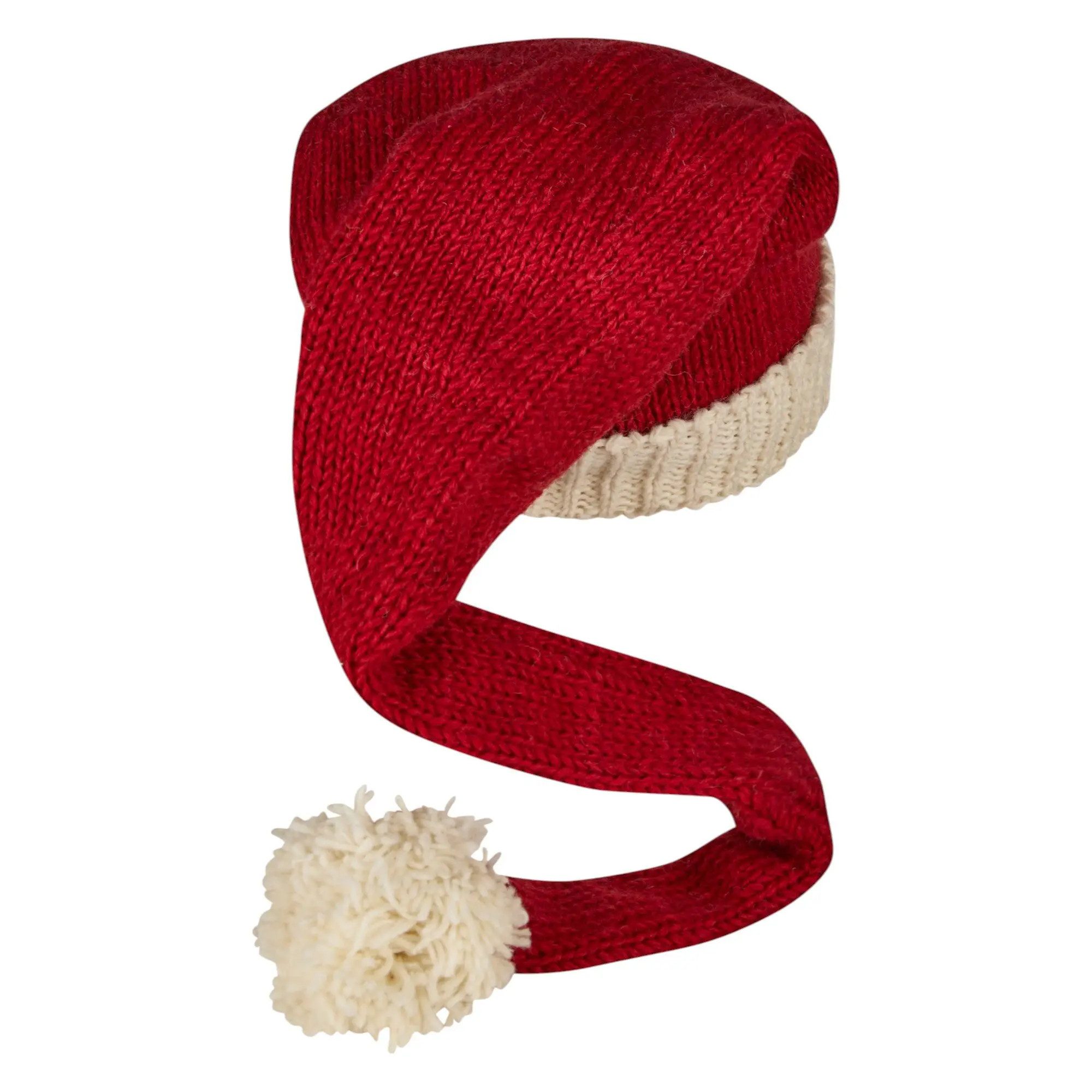THC Natural Line Strickmütze THC Schafwoll Zipfelmütze 600 rot (1 Stück, 1-St., 1 Stück) Innenfutter: Fleece