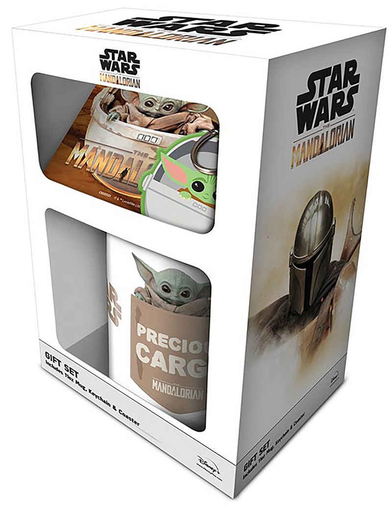Star Wars Tasse The Mandalorian Geschenkset Yoda Baby 3-teilig