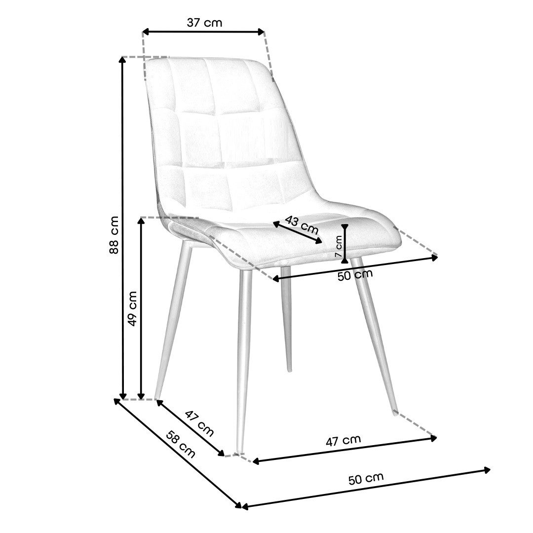 designimpex Esszimmerstuhl Design SH-1 Stuhl Stühle Samt Esszimmer