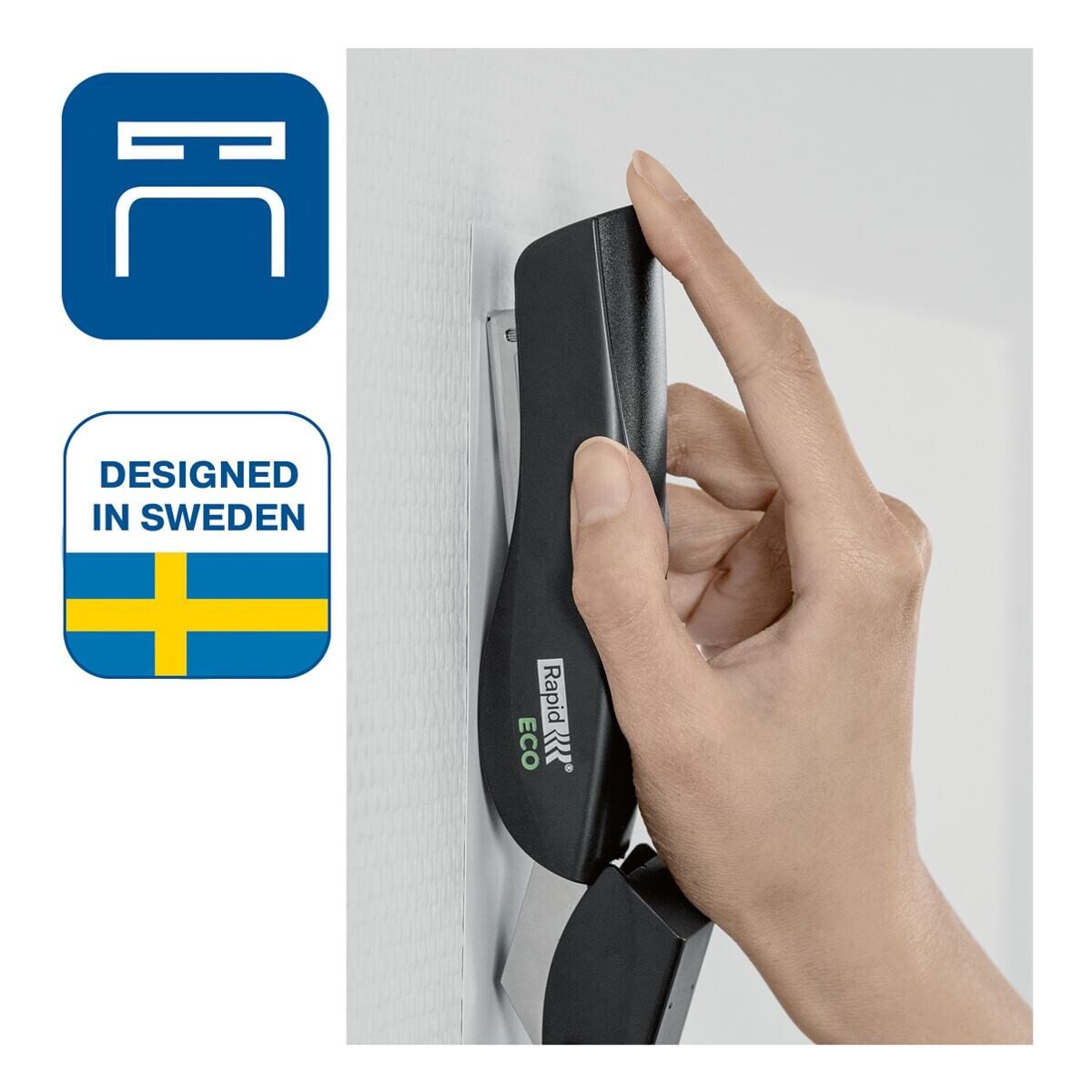 Rapid Heftgerät ECO, mit Flat-Clinch-Technologie