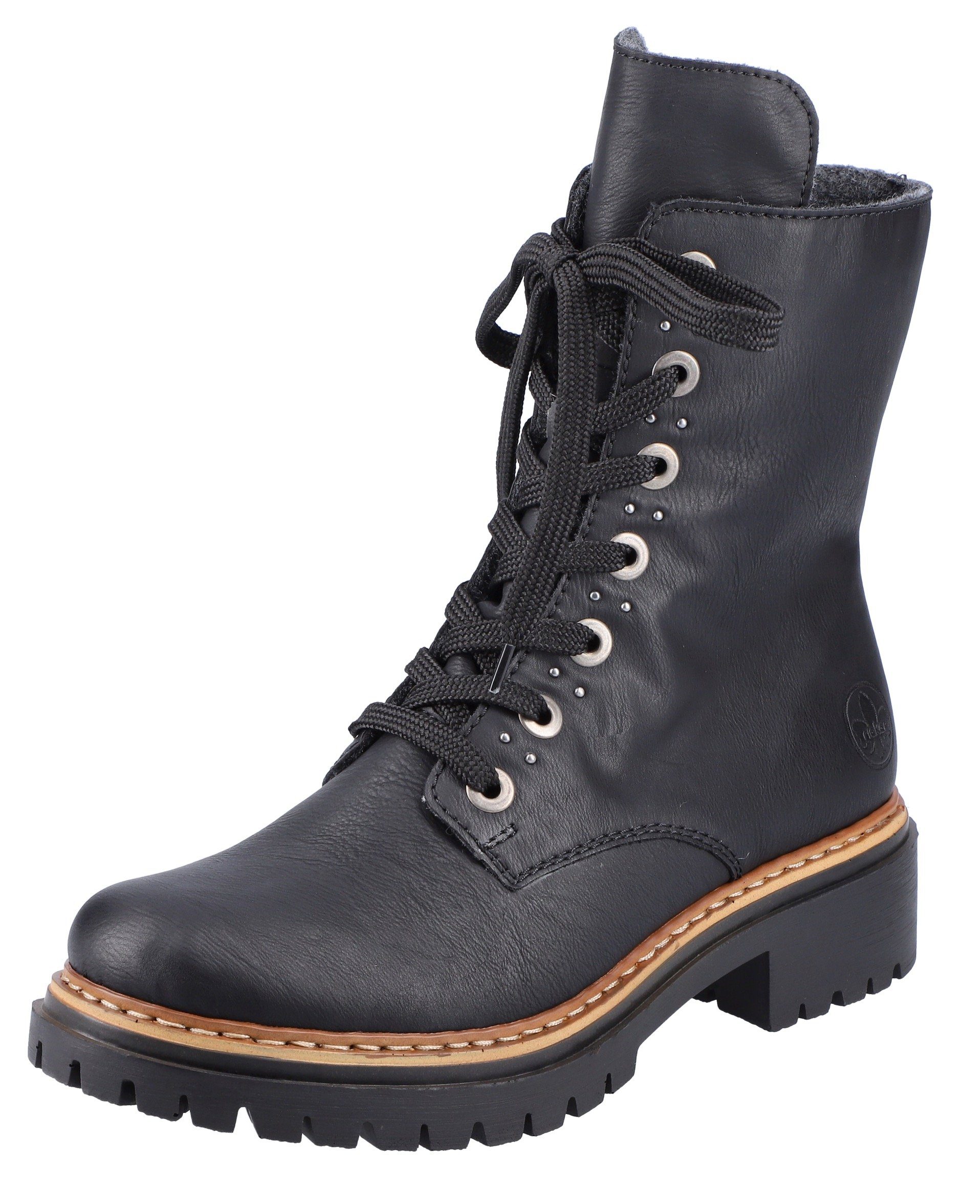 Rieker Schnürstiefelette mit kräftiger Profilsohle günstig online kaufen