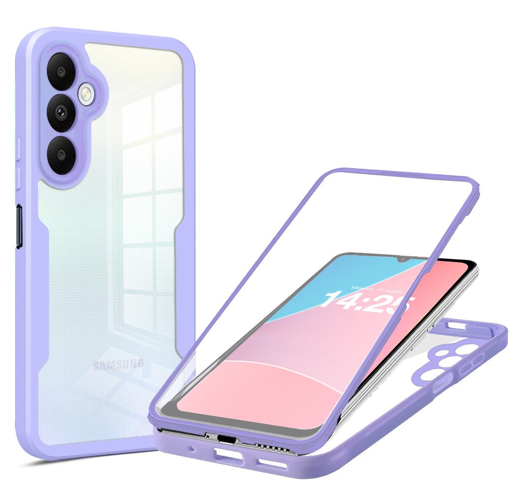 Tec-Expert Handyhülle 360 Grad Hülle für Samsung Galaxy A05s 6.7 Zoll, 6.7, Rundum Schutz Cover Case Hülle robust