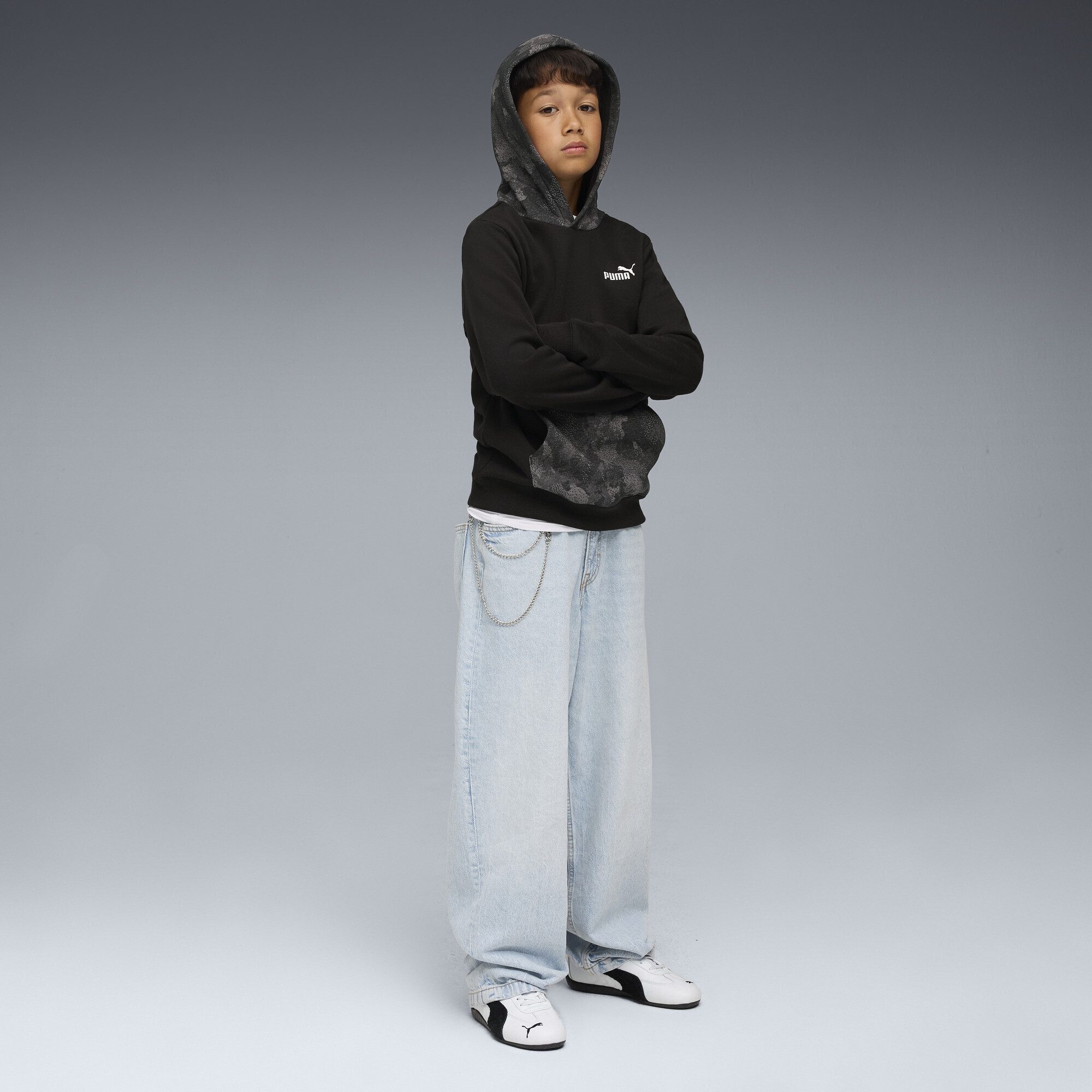 PUMA Hoodie Essentials Camo Hoodie Jungen