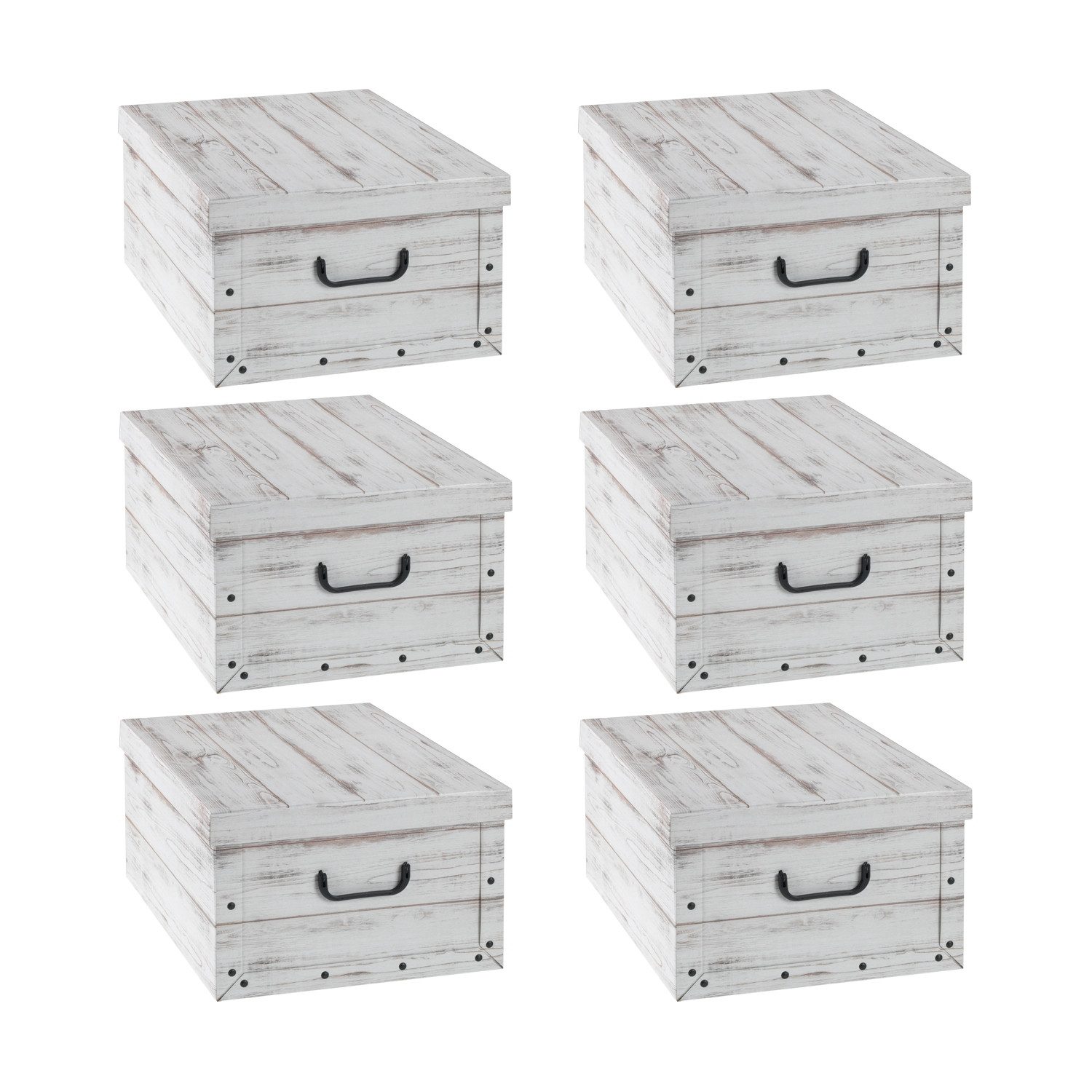 Home4You Aufbewahrungsbox 6er Set, B 51 günstig online kaufen