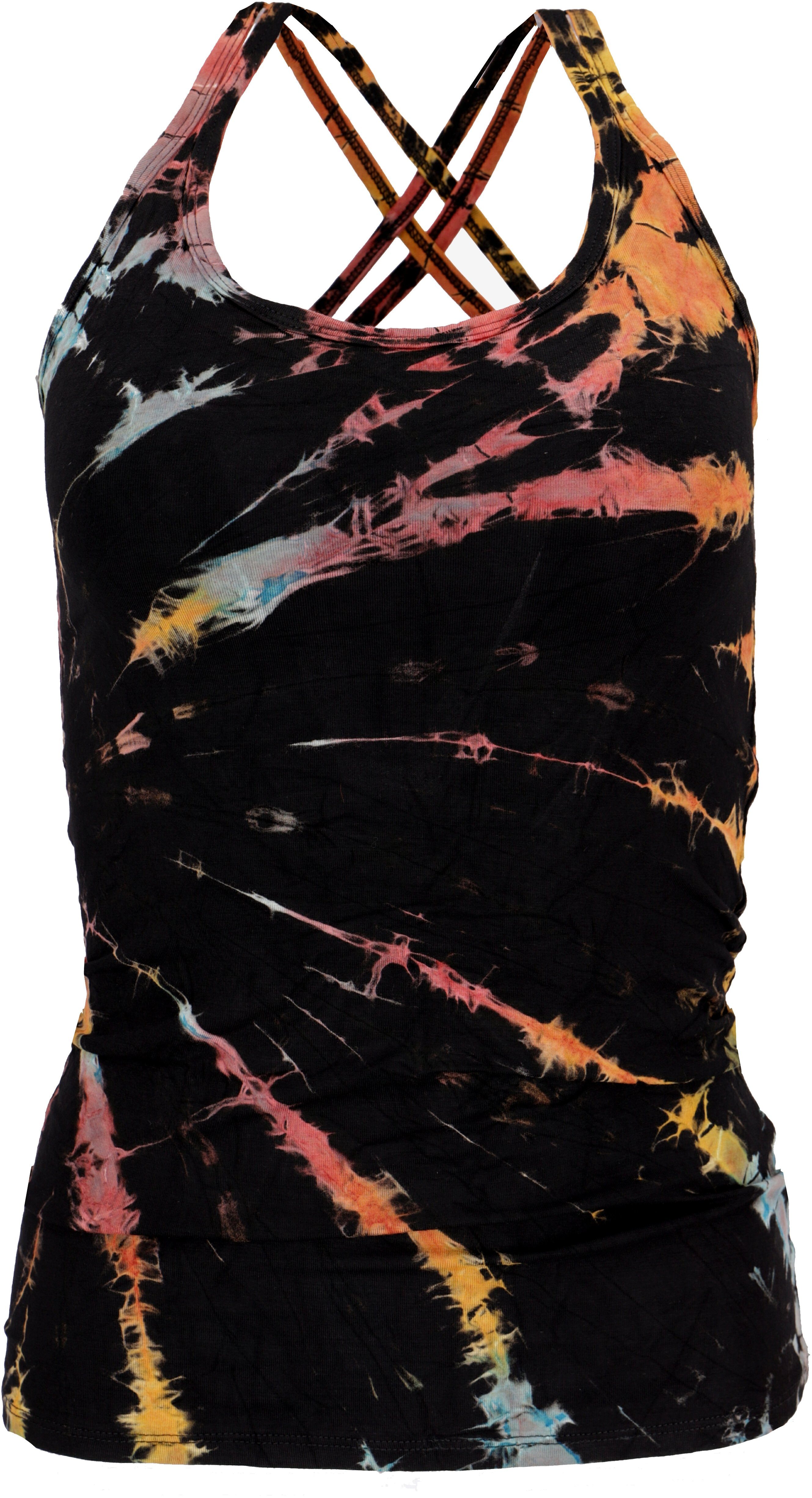Guru-Shop T-Shirt Sommerliches Batik Yoga Top, günstig online kaufen