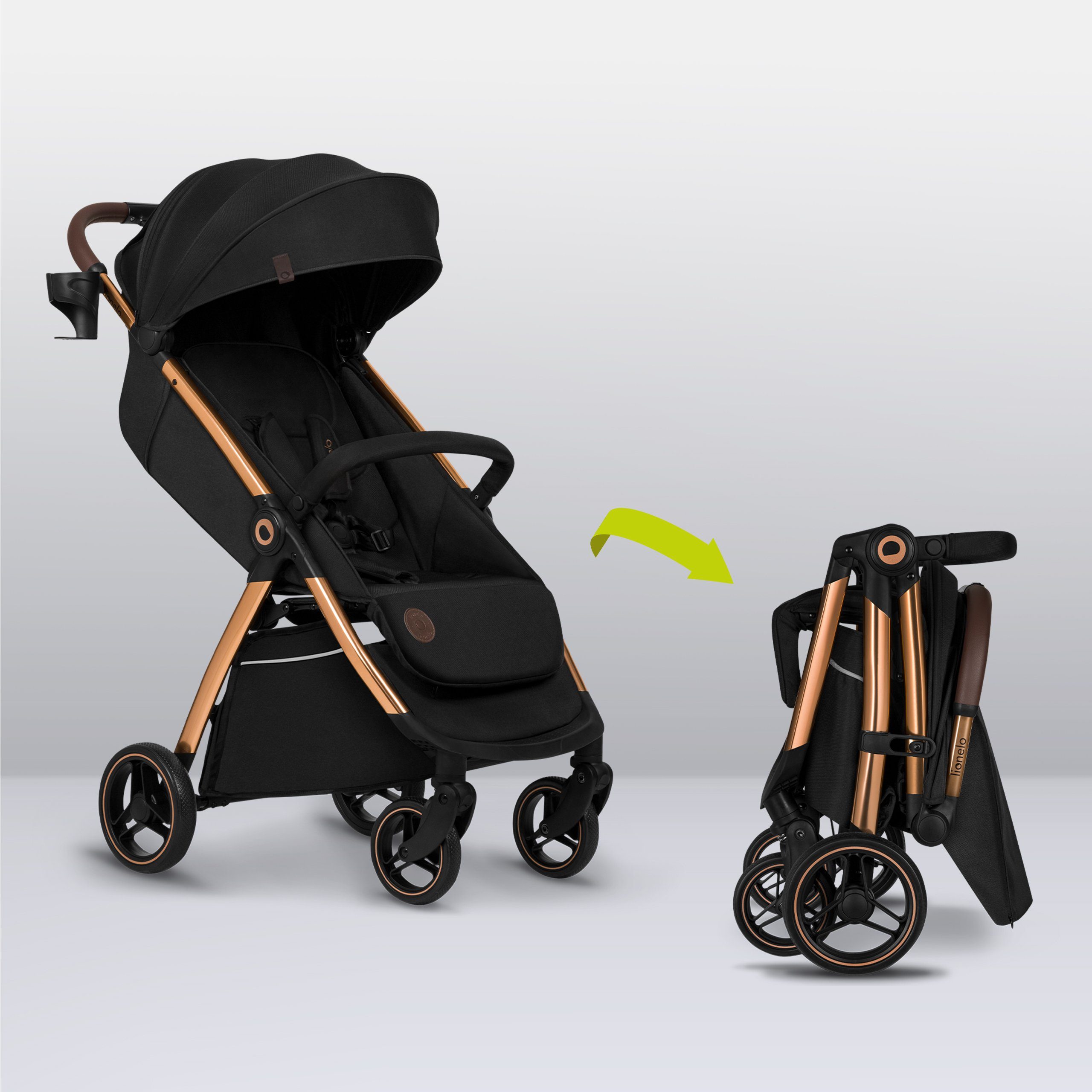 lionelo Kinder-Buggy INGRID, Kompakter / Schönes Design/Multifunktional/ab 6 Monaten