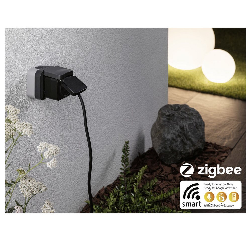 Thumbnail - Paulmann 50138 Zigbee Smart Plug Paulmann Home Zwischensteckdose Schwarz Smart-Home-Zubehör