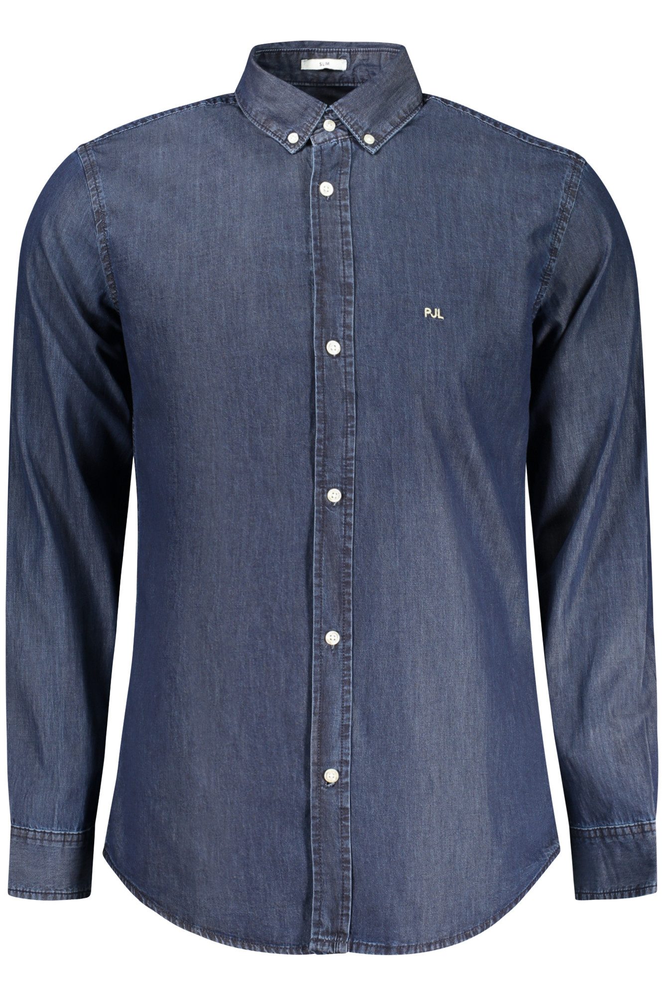 Pepe Jeans Langarmhemd Herren Langarmshirt Blau: Slim Fit, Button-Down, Nachhaltige Baumwolle