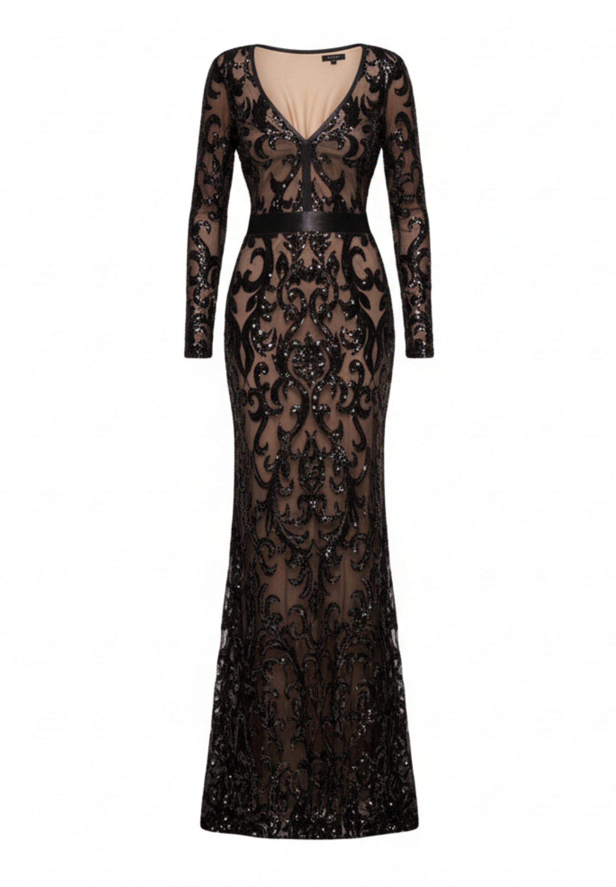 Goddiva Maxikleid Embroidered Sequin & Mesh günstig online kaufen