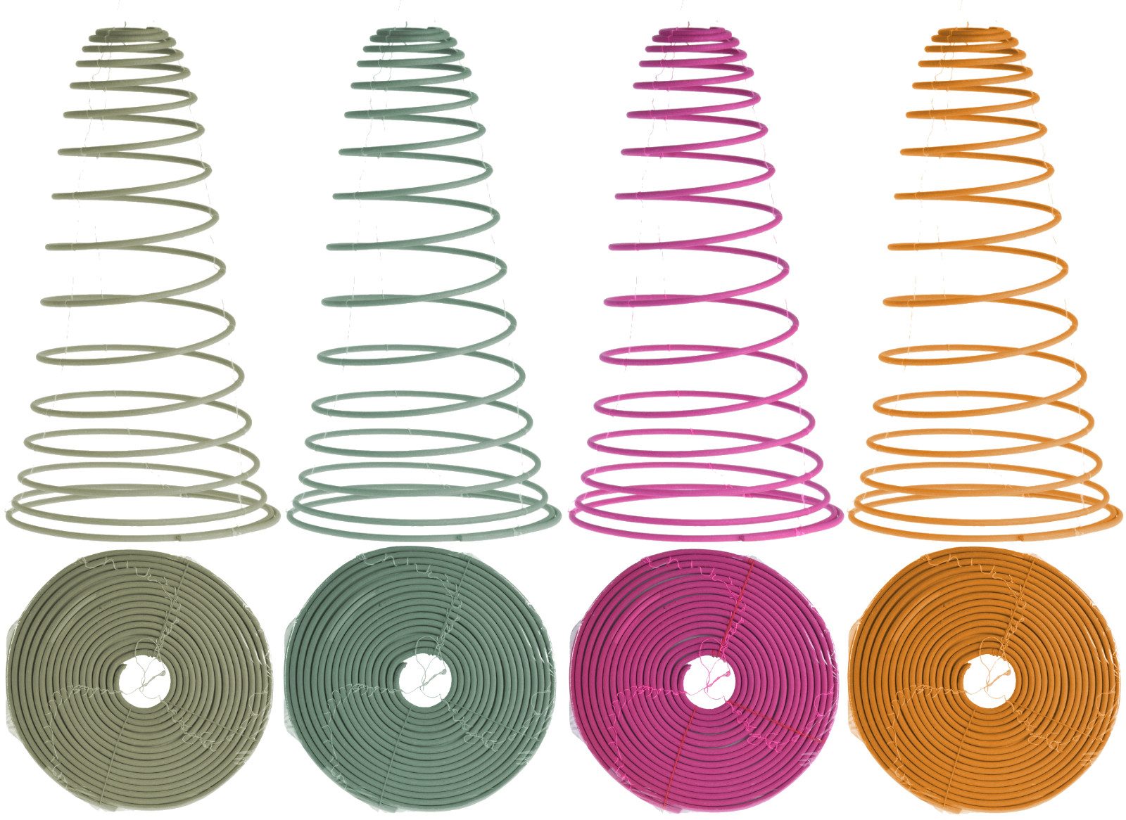 Koopman Räucherstäbchen-Halter Bunt, (4 St), 4er Set, Citronella, 4 Farben, zum Aufhängen, Insektenschutz