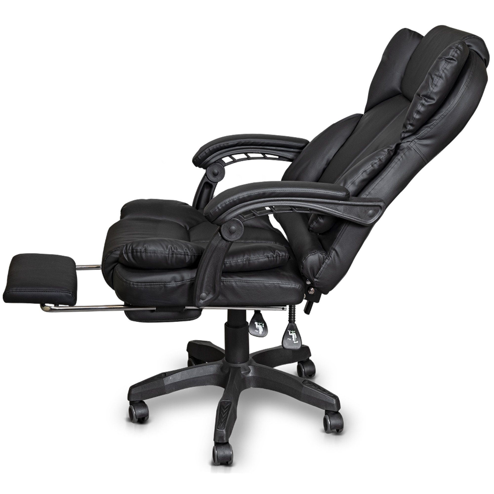 TRISENS Chefsessel Rafael (1 Stück), Bürostuhl mit extra Polsterung Home Office Chair im Lederoptik-Design