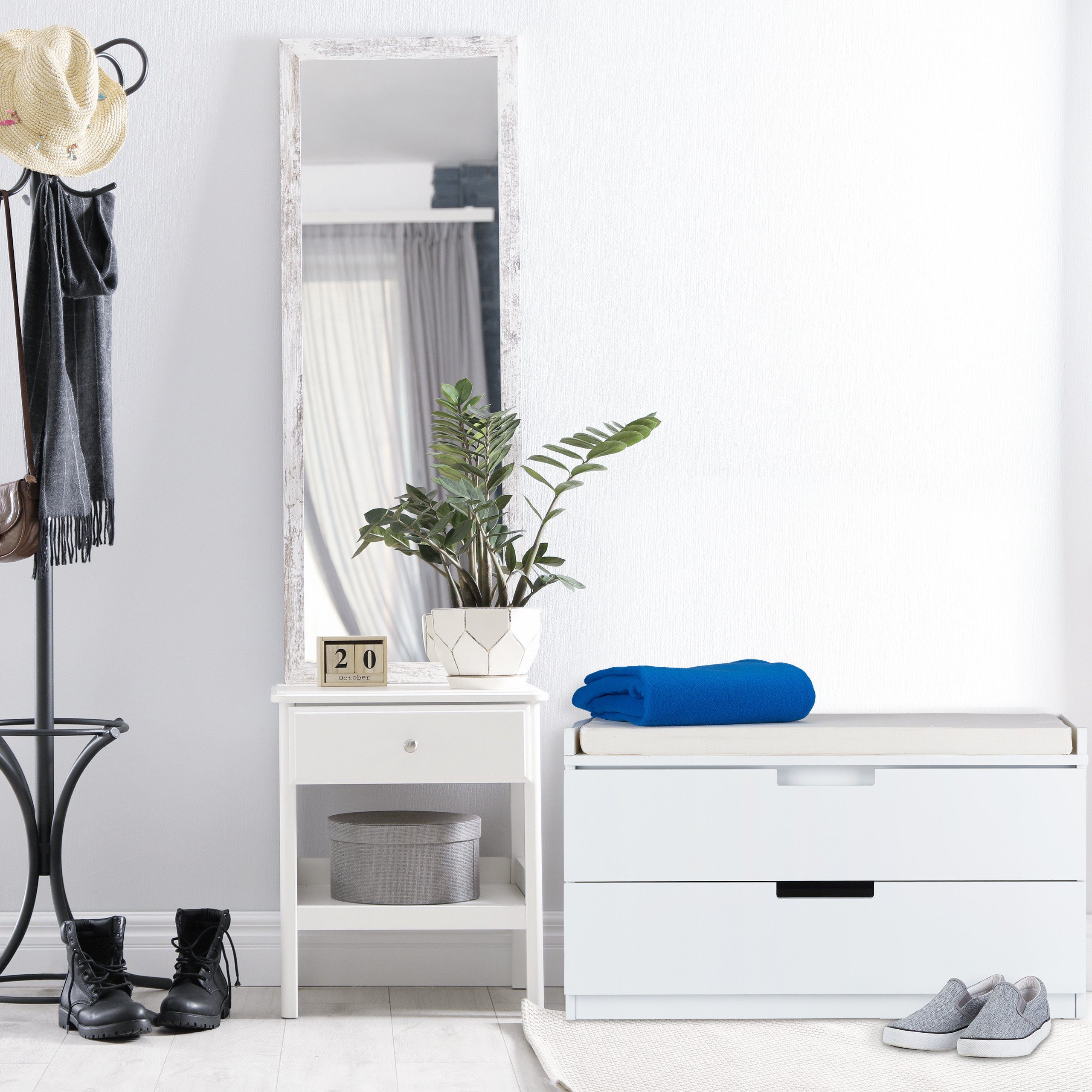 relaxdays Sitztruhe Sitzkommode mit 2 Schubladen günstig online kaufen