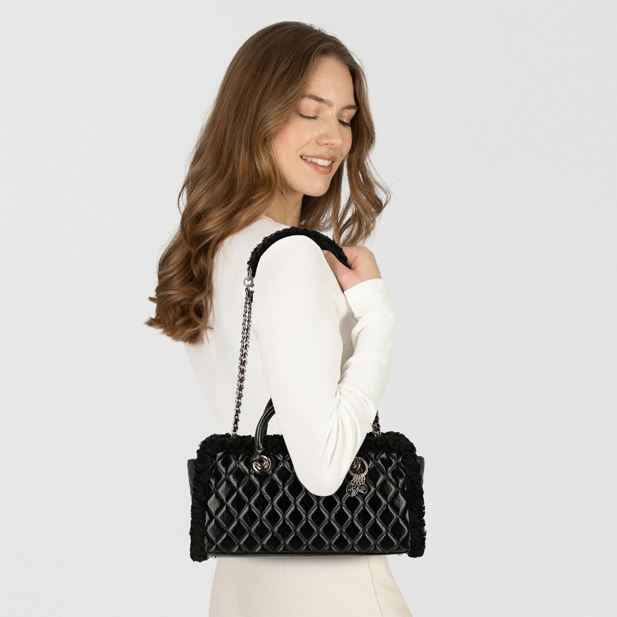 Guess Henkeltasche Christi, Polyurethan günstig online kaufen