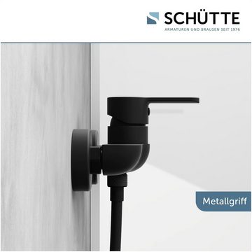 Schütte Duscharmatur DENVER Wasserhahn Bad, Mischbatterie Dusche in Bad Schwarz matt