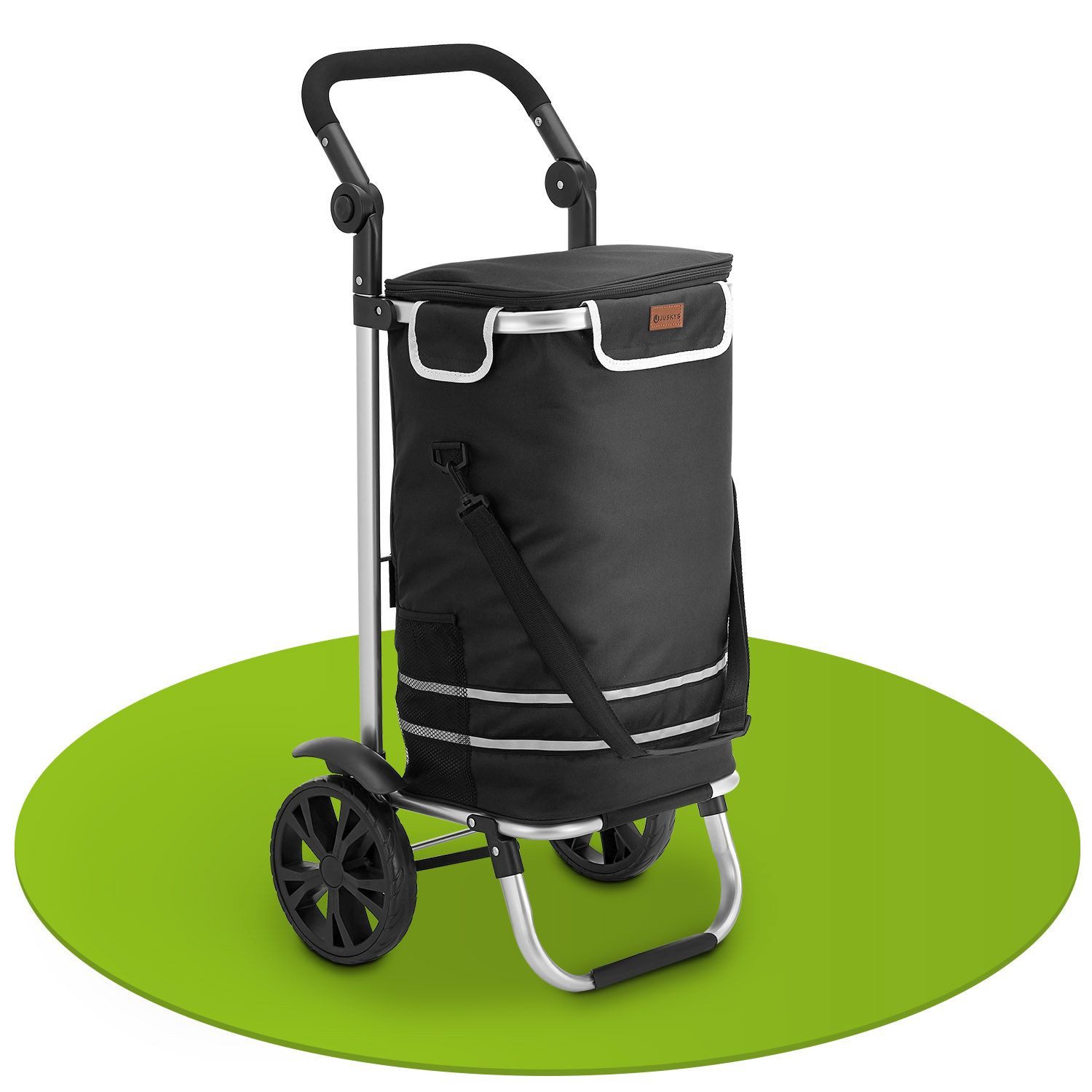 Juskys Einkaufstrolley 3in1, 56 l, mit 2 Rollen und Kühlfach, klappbar und günstig online kaufen