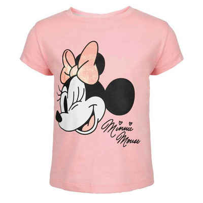 Disney Print-Shirt Minnie Mouse Mädchen Kinder T-Shirt Gr. 92 bis 128, 100% baumwolle
