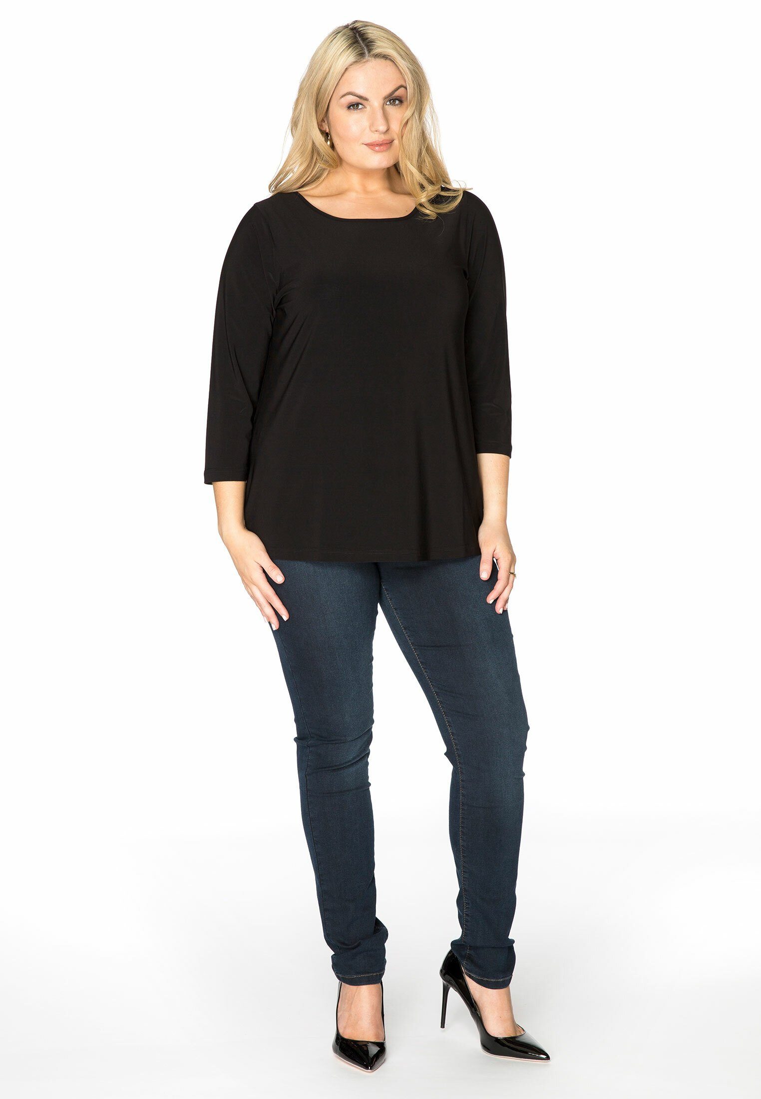 YOEK Langarmshirt Damen Langarmshirts Große Größen günstig online kaufen