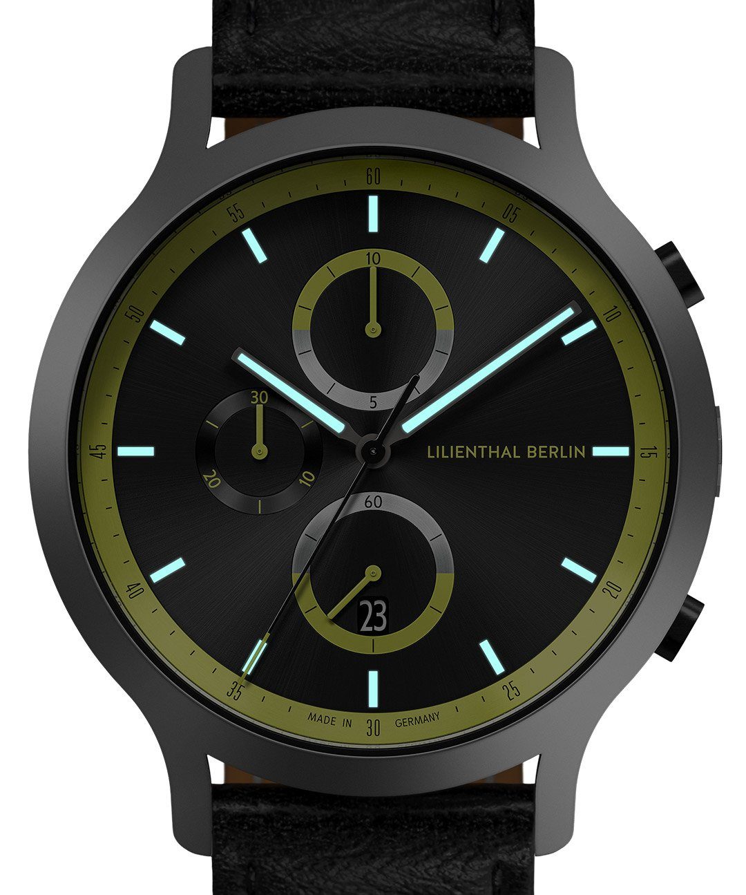 Lilienthal Leder Chronograph Remix II Berlin - Chronograph Schwarz