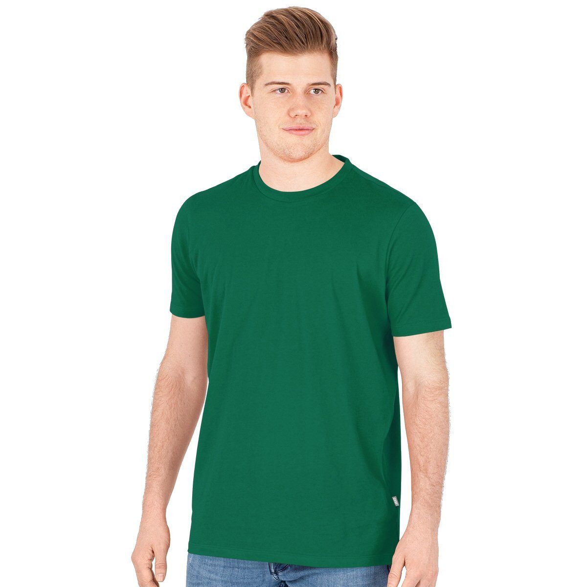 Jako T-Shirt Freizeit Doubletex (Polyester/Baumwolle) grün Herren