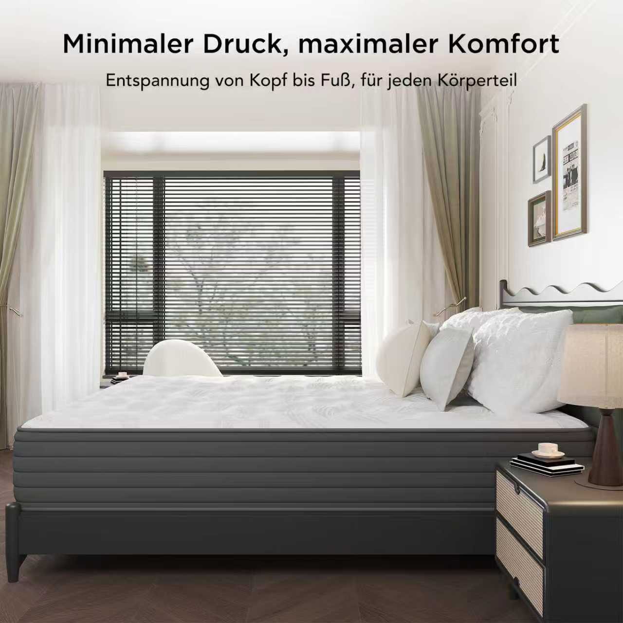 Taschenfederkernmatratze 7-Zonen Matratzen, Federkernmatratze, CHICASA, 22 günstig online kaufen