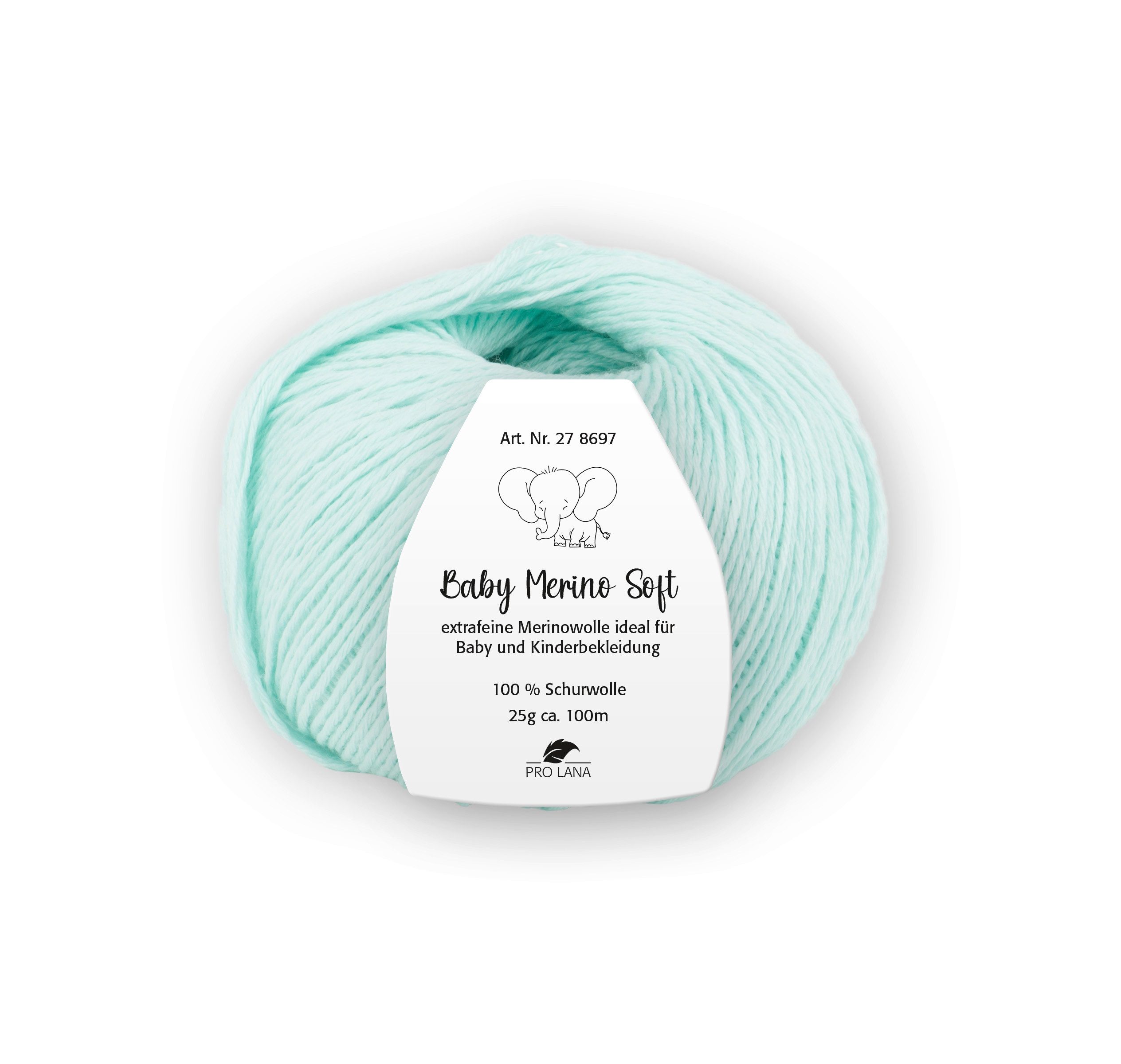 Pro Lana Baby Merino soft Häkelwolle, 100 m (Baby Merino Soft Wolle, zartes Gefühl auf der Babyhaut), 25 g
