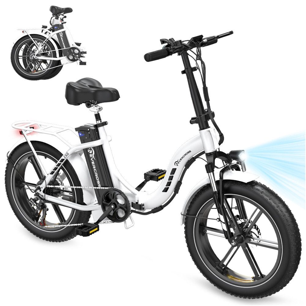 E-Bike Cityrad Faltbares Elektrofahrrad mit 20*4" fetter Reifen 48V13AH