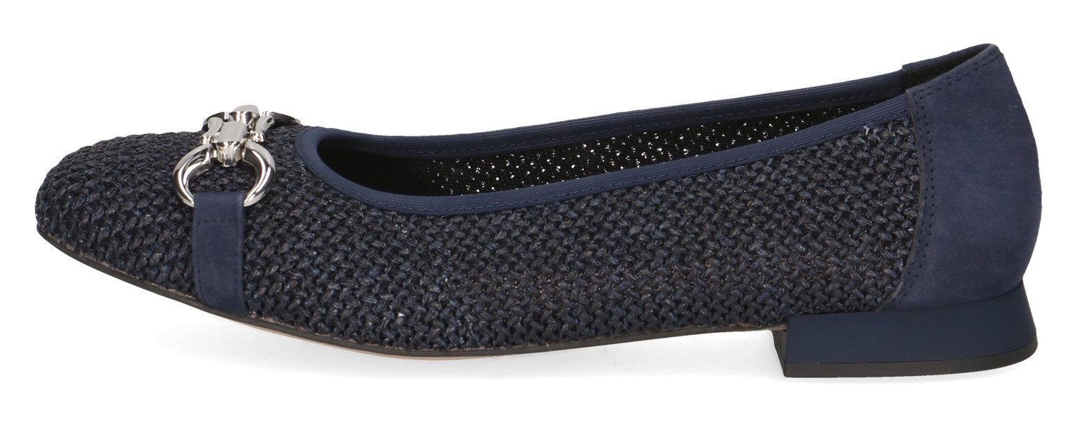 Caprice Ballerina, Blockabsatz, Bequemschuh, Businessschuh mit Schmuckelement