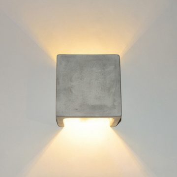 s.luce Wandleuchte Flurlampe Plinth Beton Grau