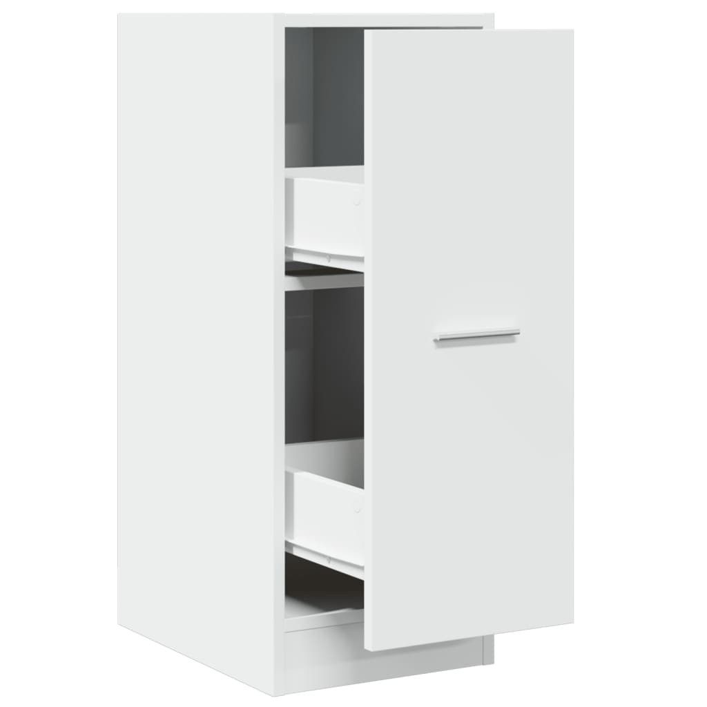 vidaXL Apothekerschrank 30 x 41 x 775 cm Apothekerschrank Weiß 30x41x77,5 cm Spanplatte