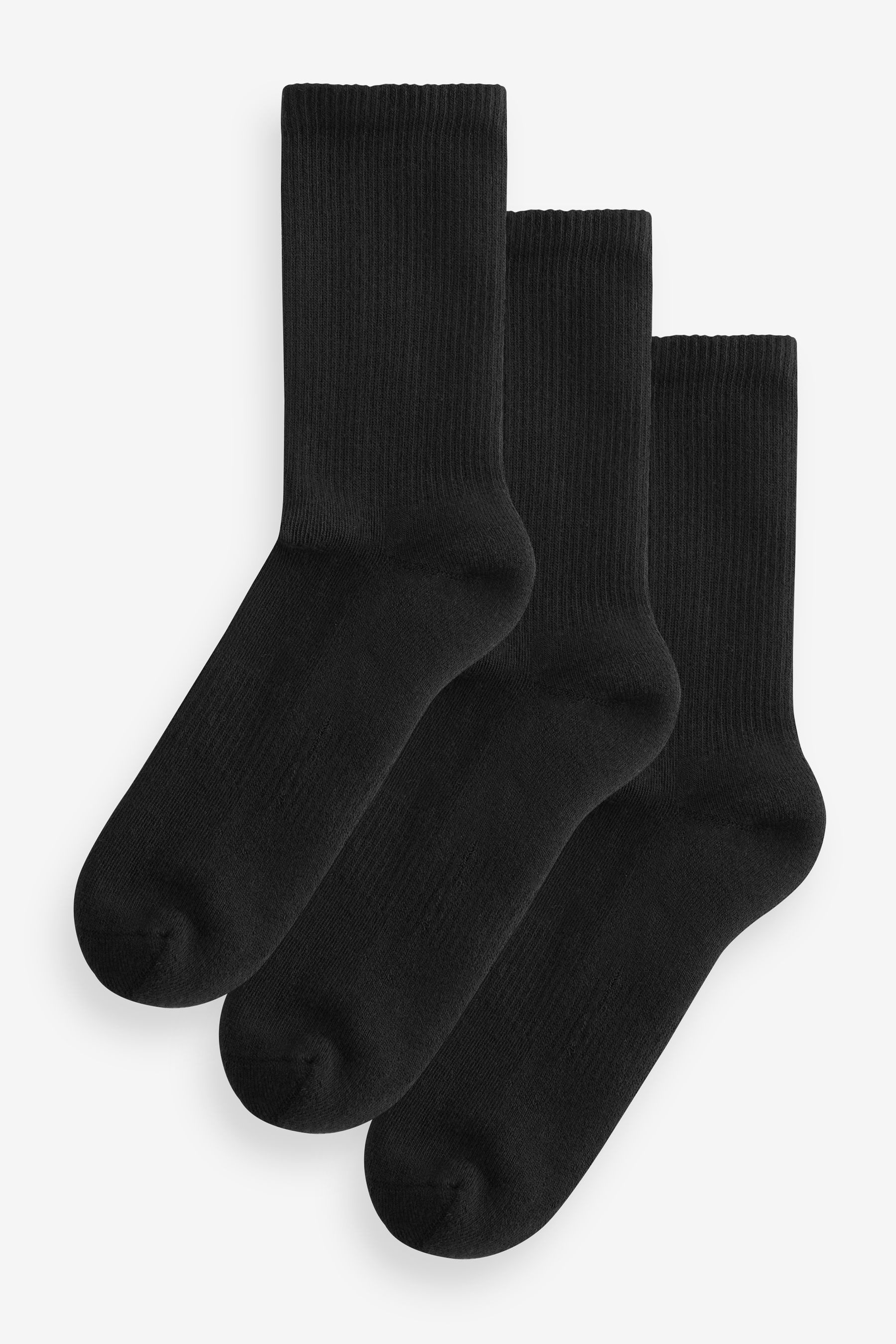 Kurzsocken 3x Gepolsterte Rippsöckchen mit Fußgewölbestütze