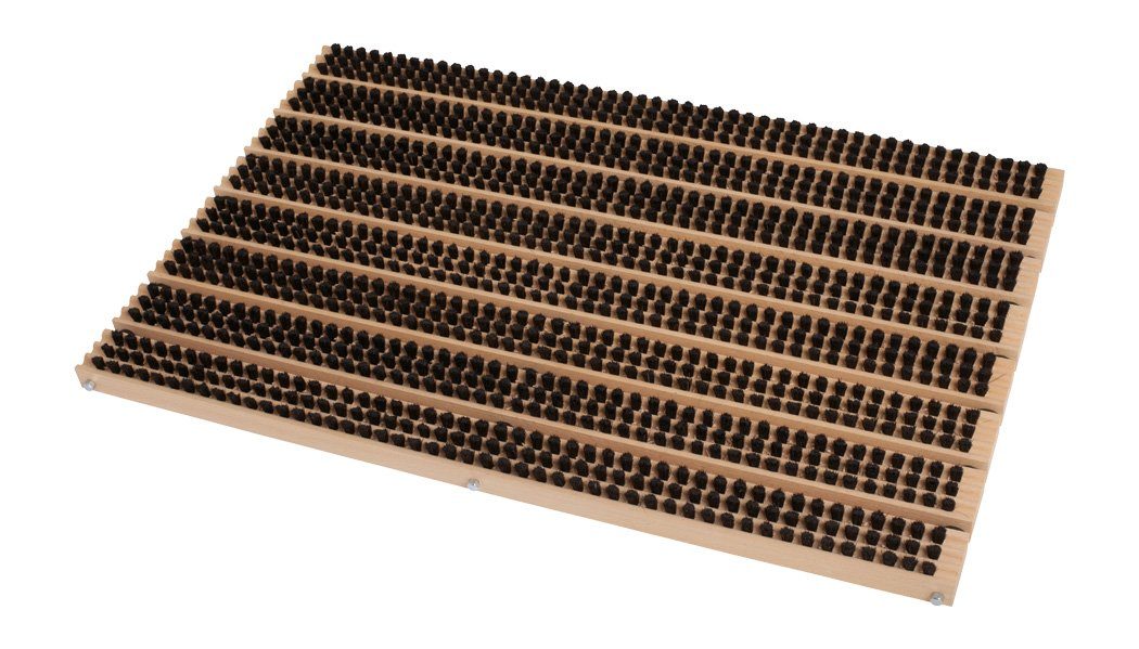 Bürstenhaus Redecker Fußmatte Fußmatte 38,5 x 59 cm Buchenholz Rosshaar