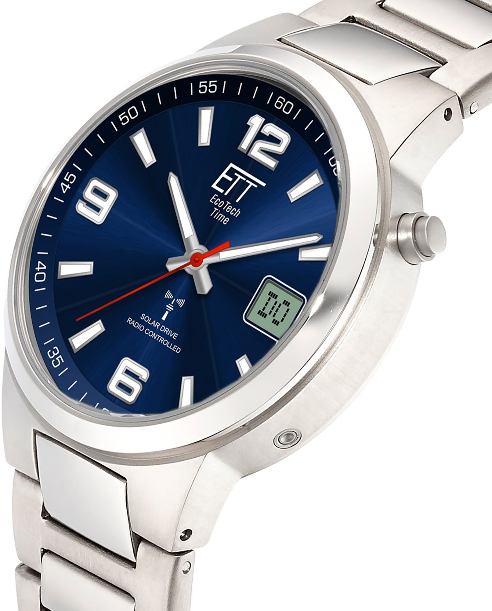 ETT Funkuhr EGT-11709-32M, Armbanduhr, Herrenuhr, Solar, Titan, analog, dig günstig online kaufen