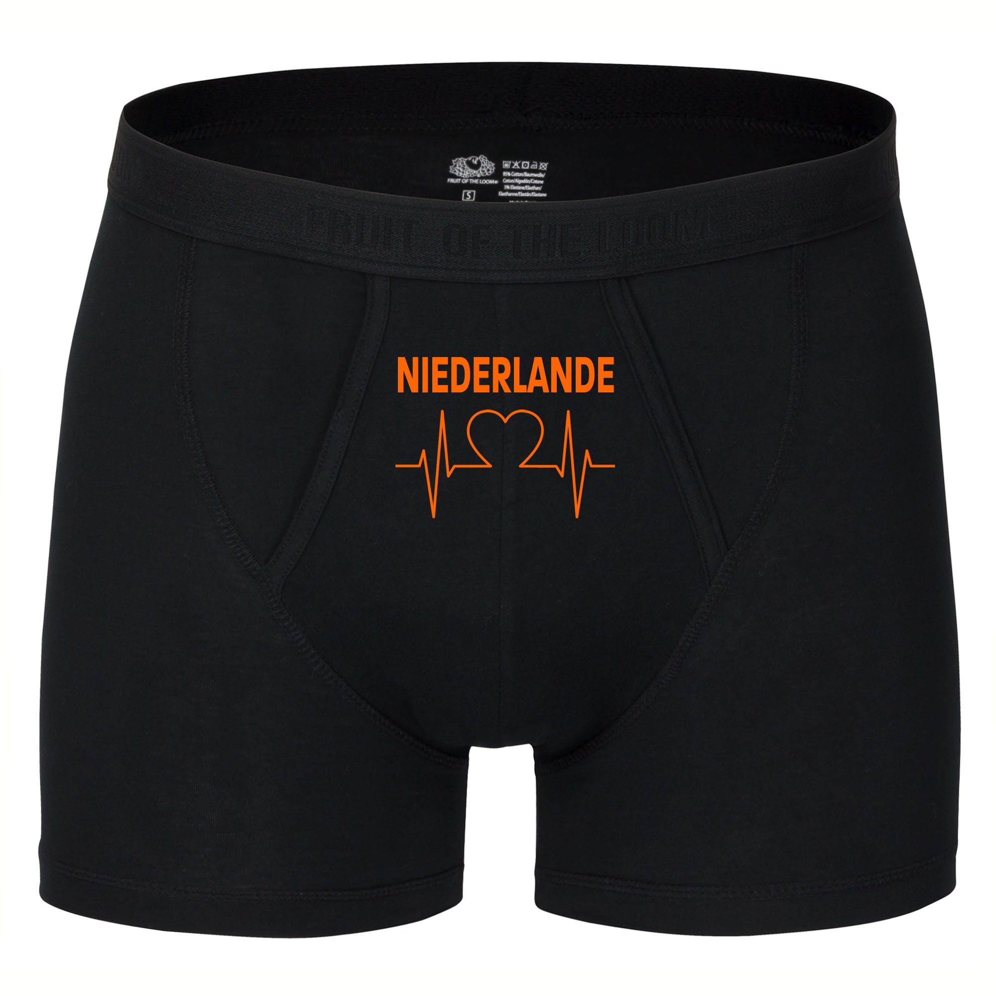 multifanshop Boxershorts Niederlande - Herzschlag - Unterwäsche