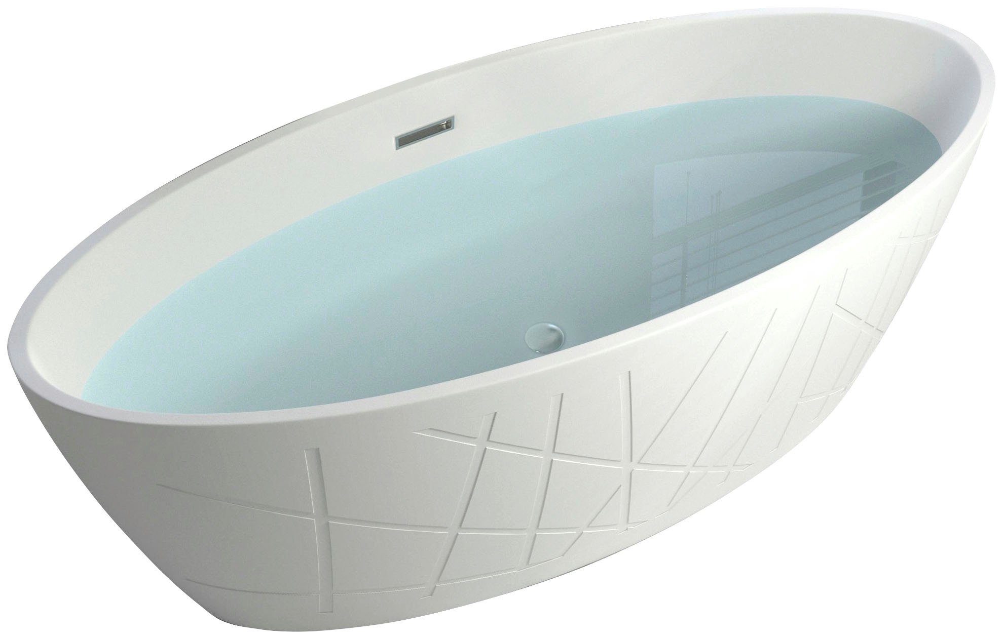Sanotechnik Badewanne Manhatten, Maße: 170x80,6x60cm