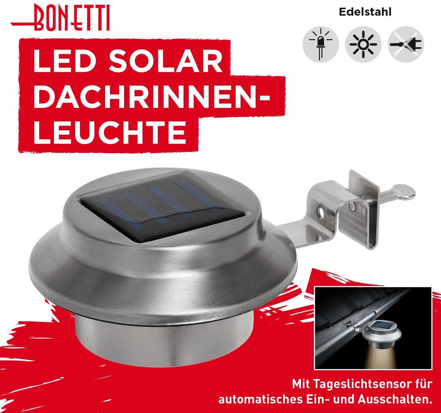 IC Gardenstyle Dachrinnenleuchten Set mit LED 4 Warmweiß, fest Stück Dachrinnen-Leuchte, integriert