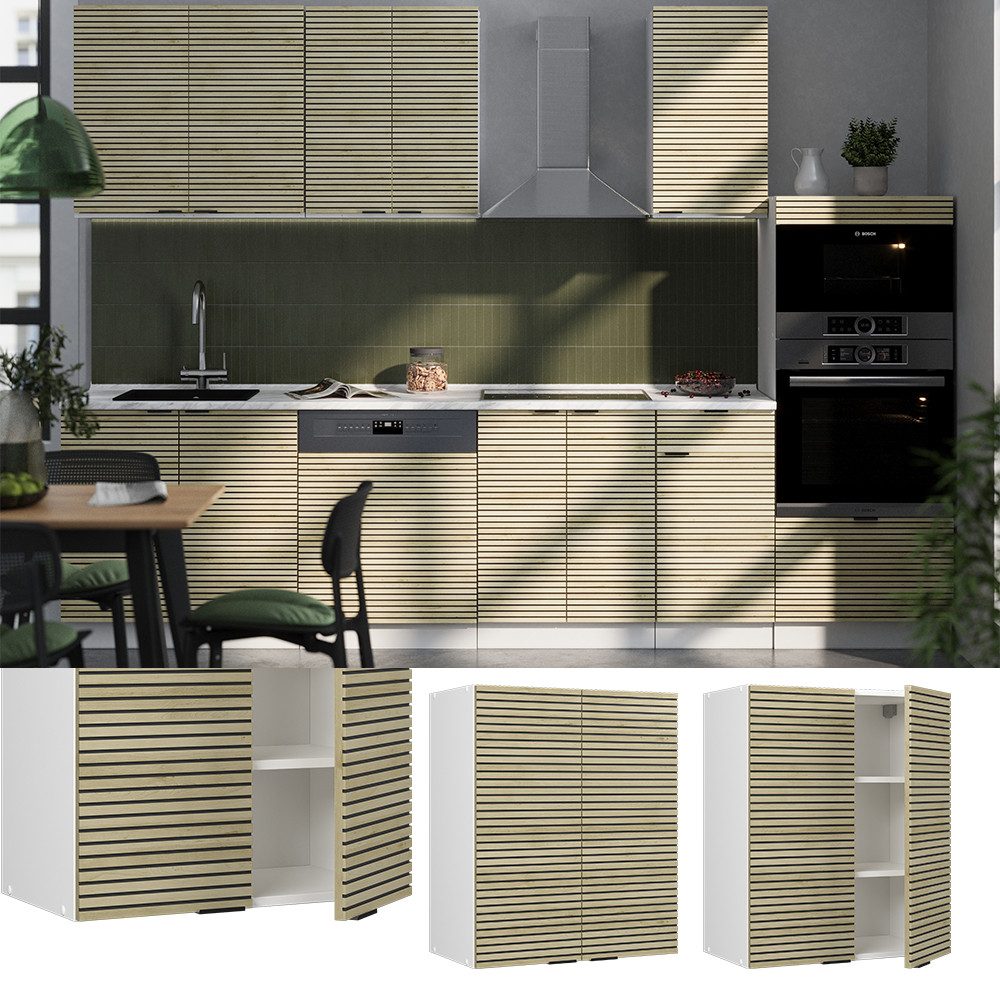 Vicco Hängeschrank Fame-Line, Eiche Paneel/Weiß, 60 günstig online kaufen