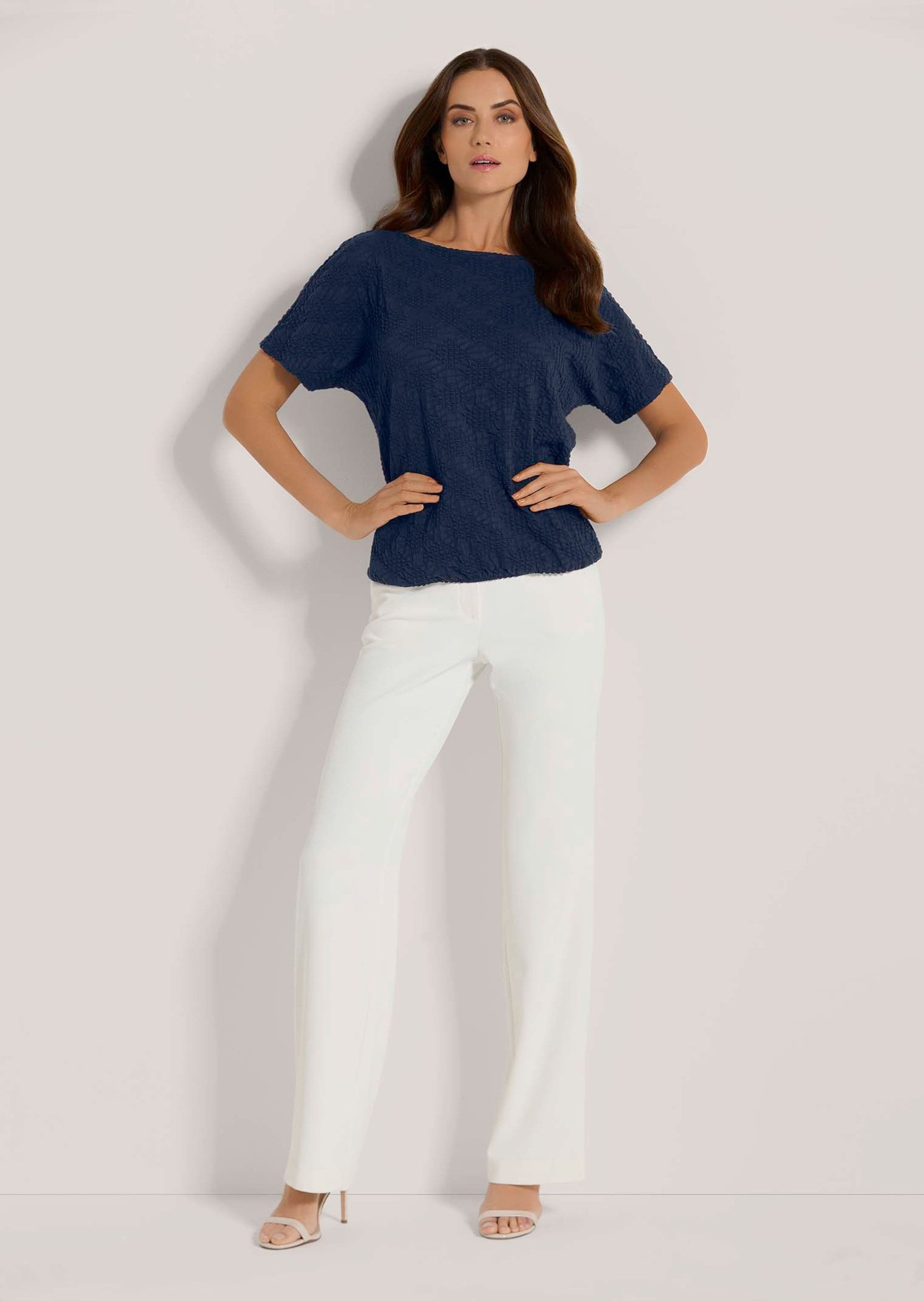 MADELEINE Langarmshirt Sweatshirt mit Gummibund günstig online kaufen