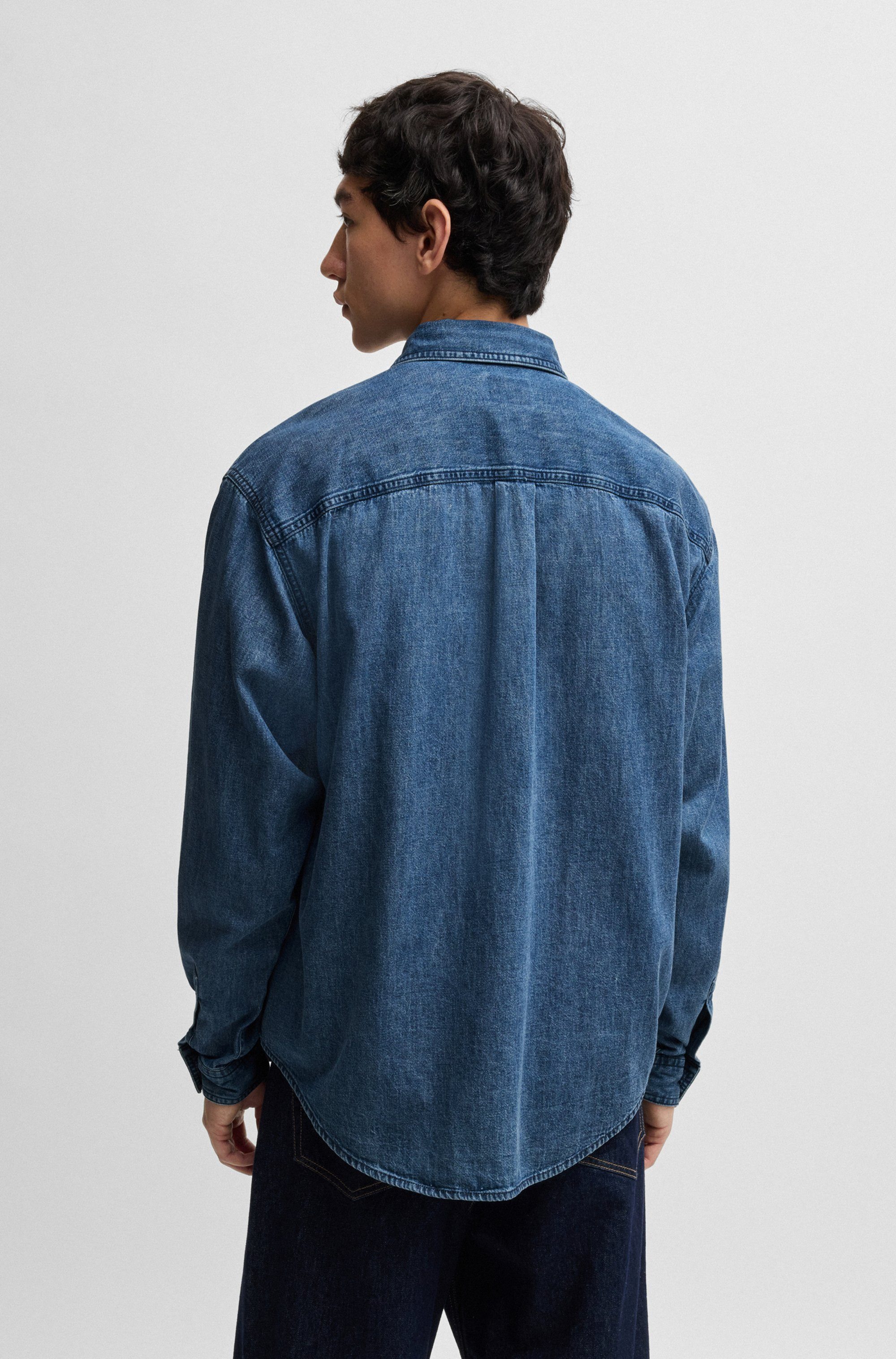 HUGO Blue Jeanshemd Ebino in cooler günstig online kaufen