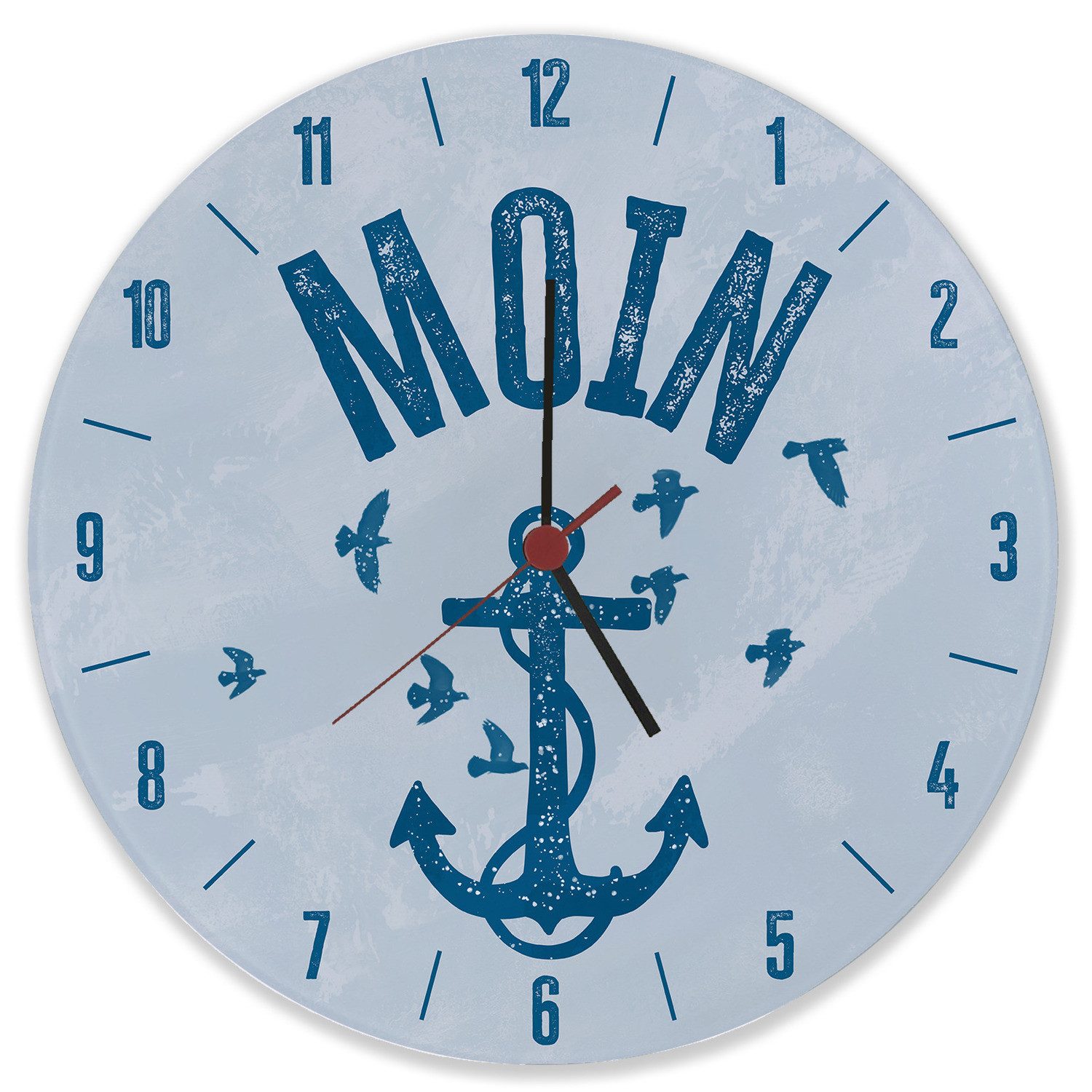 speecheese Wanduhr Moin Anker Wanduhr aus günstig online kaufen