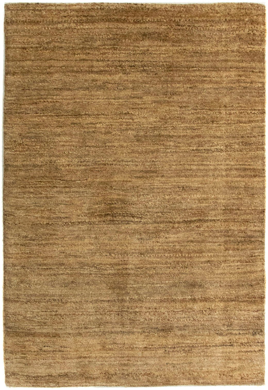 Wollteppich Gabbeh Teppich handgeknüpft natur, morgenland, rechteckig, Höhe: 18 mm, handgeknüpft