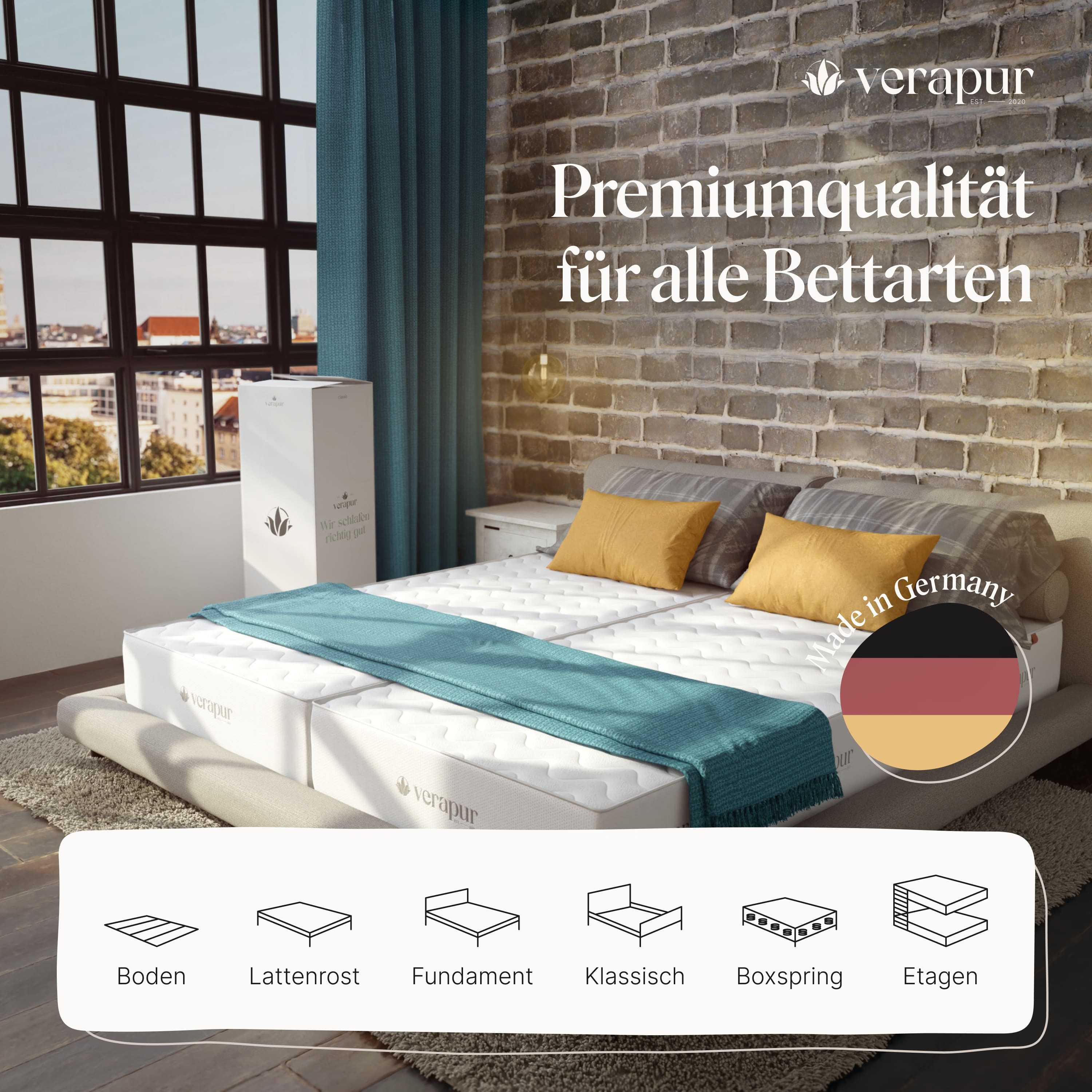 Kaltschaummatratze Switch Kaltschaum Wende-Matratze, H2 & H3, Höhe: 23 cm, verapur